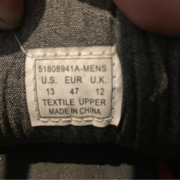 Levi Strauss Black Denim Sneakers Canvas Lace Up Boat Shoe Red Tab Men’s Size 13 - Picture 10 of 10